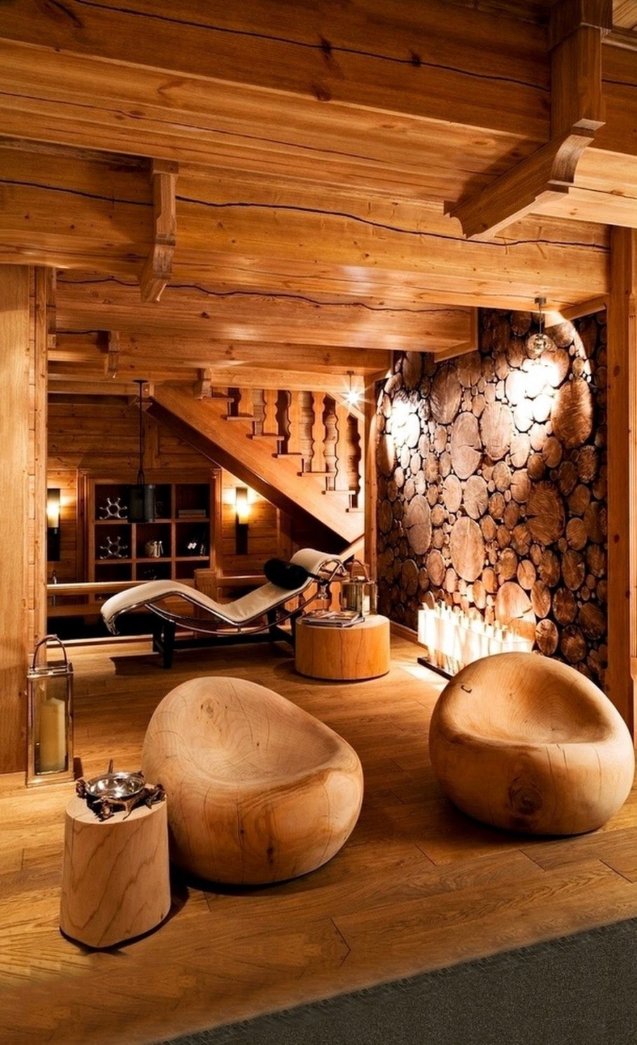 Стены в стиле Шале из дерева