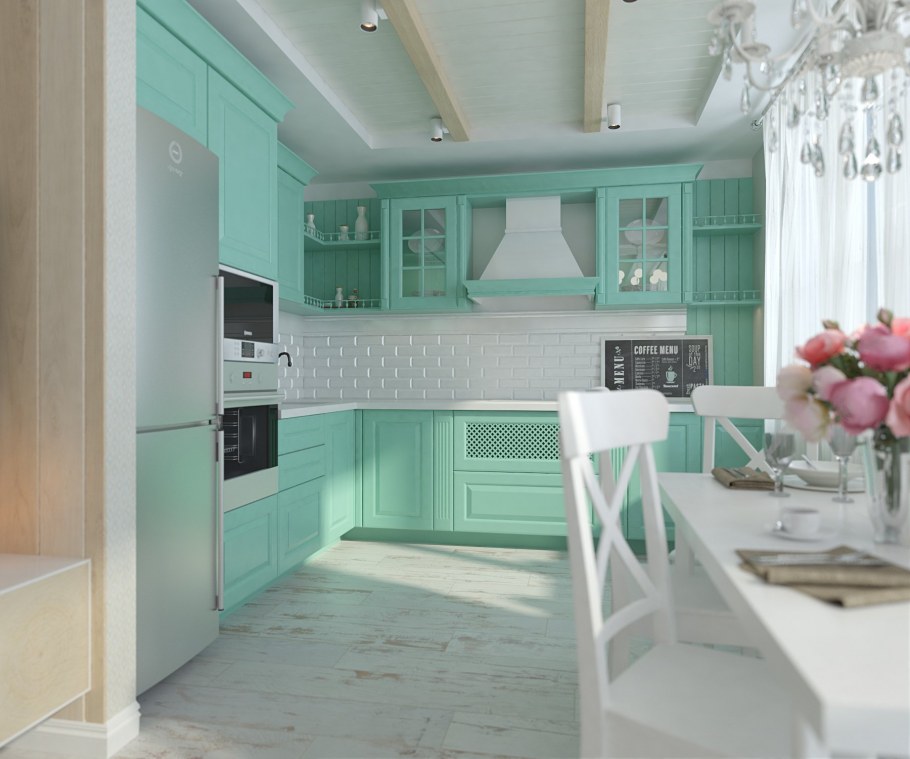 Кухня в стиле Прованс Тиффани