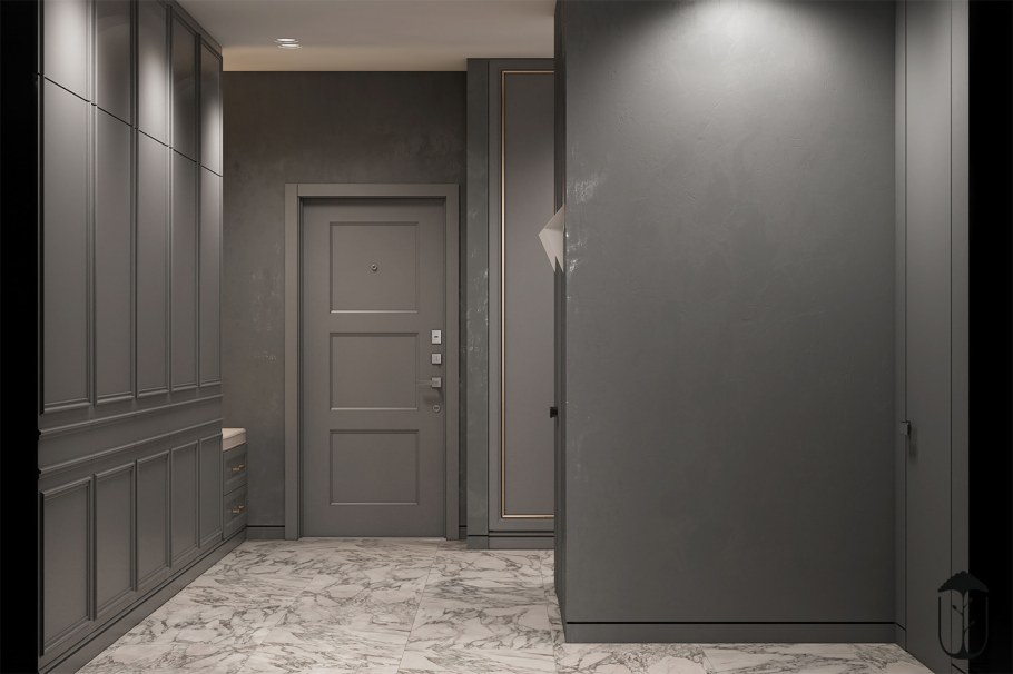 Чёрные двери в интерьере квартиры