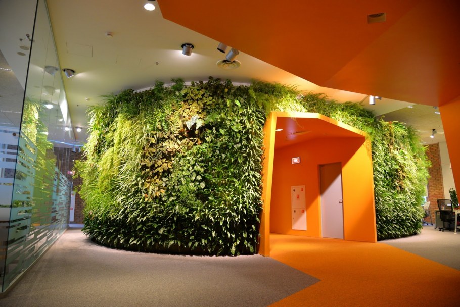 Вертикальное Озеленение в интерьере