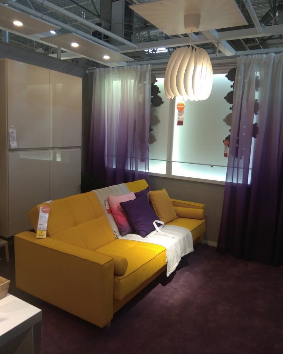 Интерьер гостиной икеа реальные