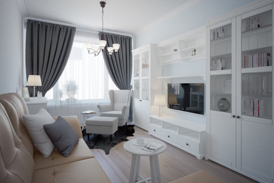 Гостиная икеа в интерьере