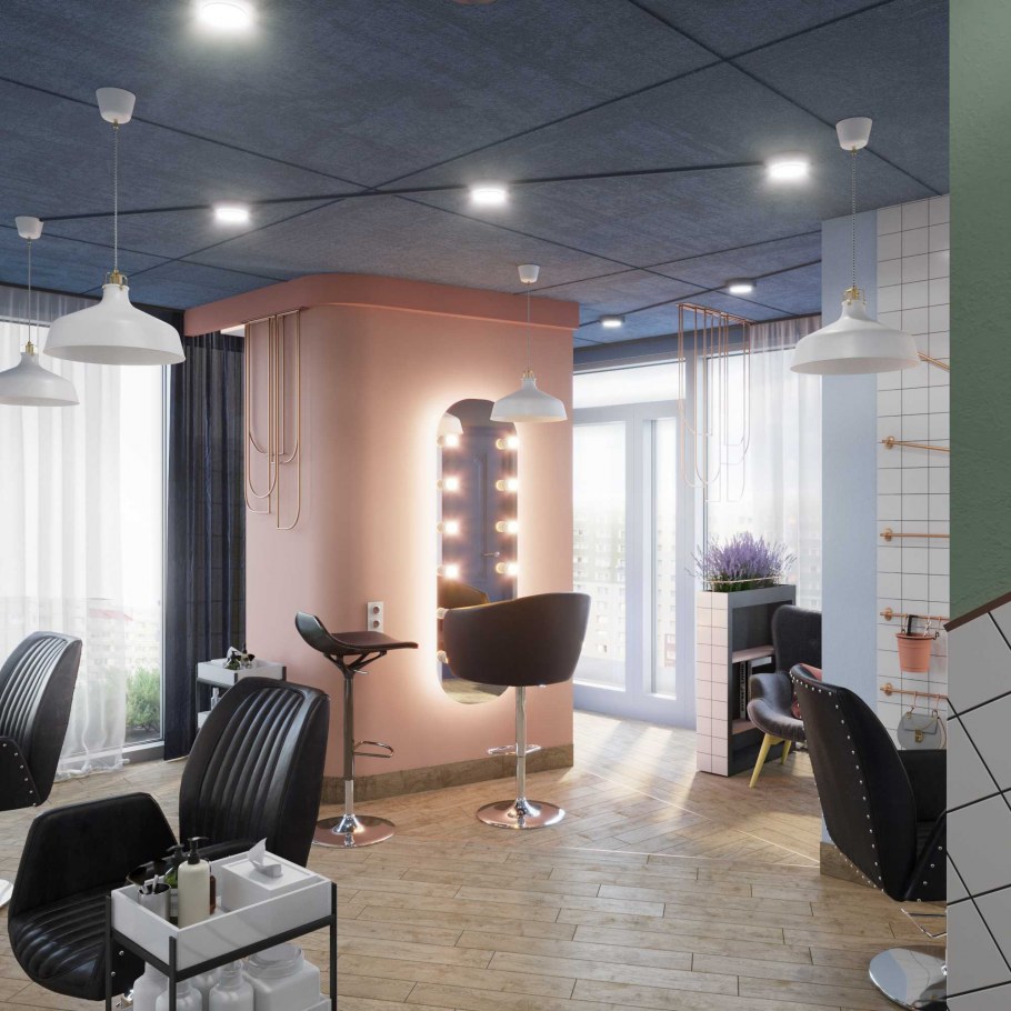 Салон красоты в деревянном стиле