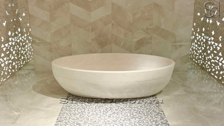 Ванна мрамор камень 140 см