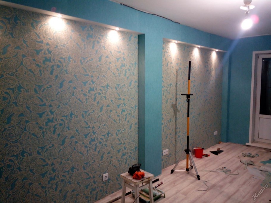 Замена обоев