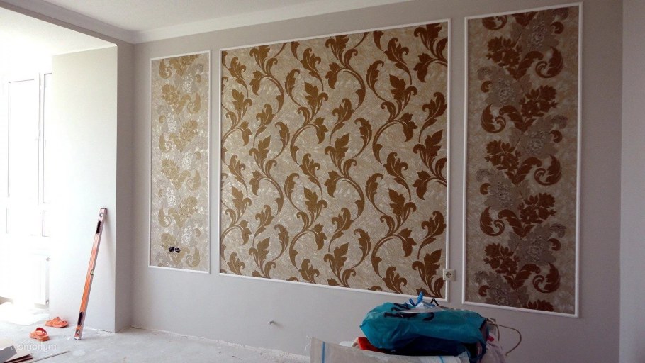 Панно из обоев