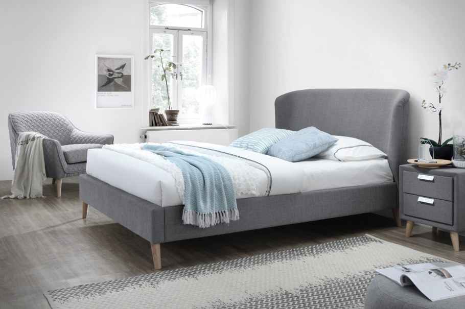 Кровать Liden Signal серый 160х200