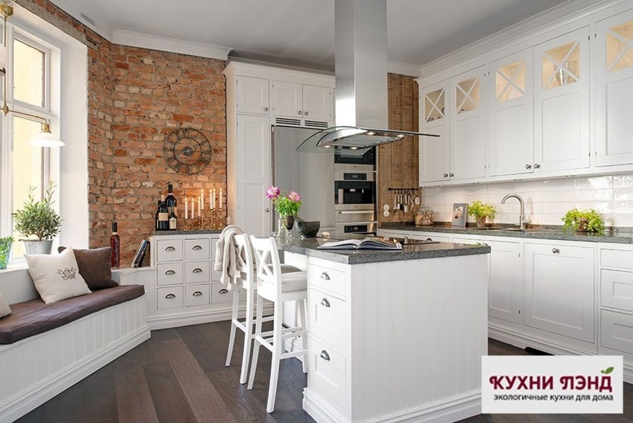 Кухня 7 м2 в скандинавском стиле