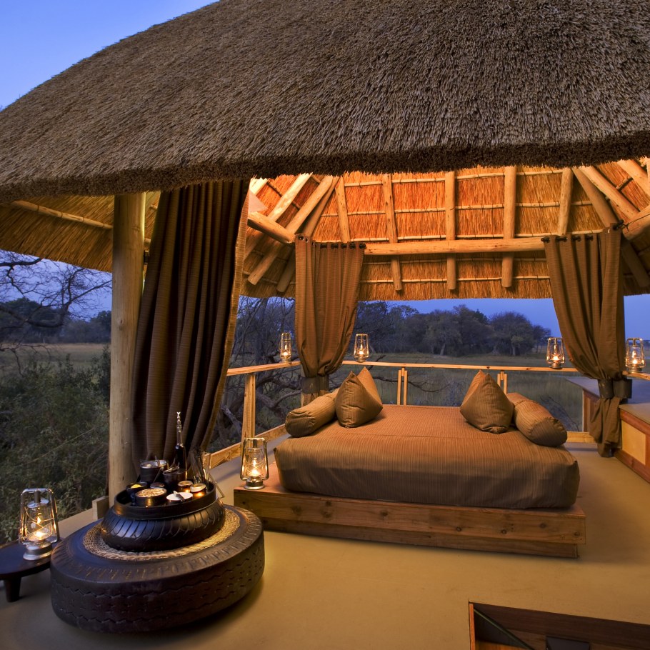 Спальня в стиле тропики