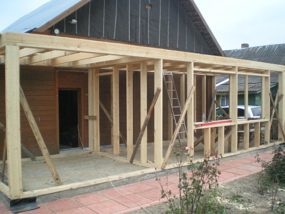 Каркасный пристрой