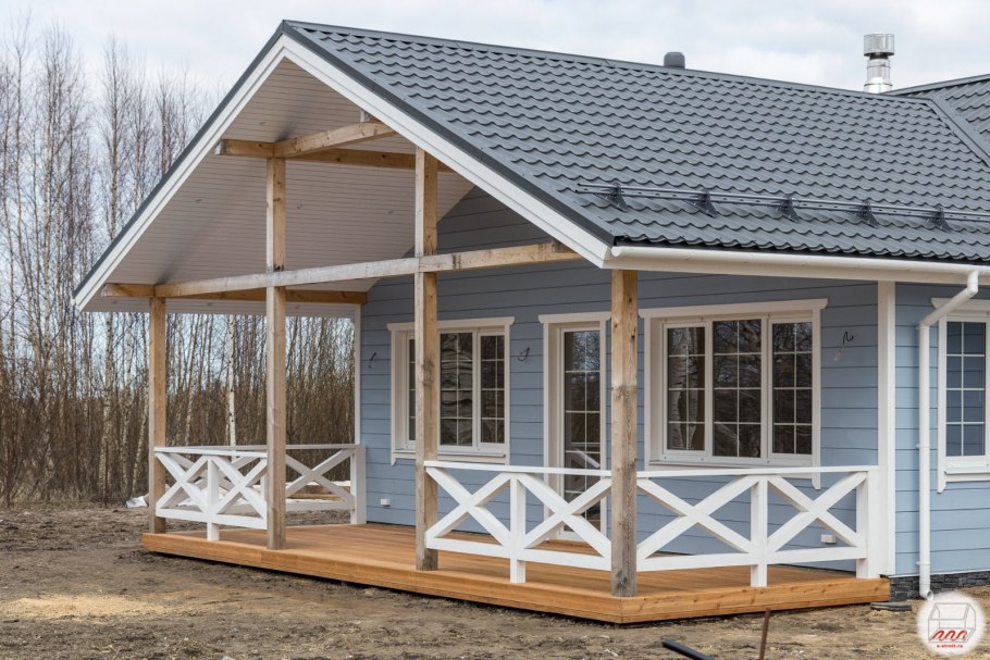 Каркасник с верандой