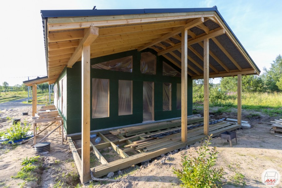 Каркас одноэтажного каркасного дома