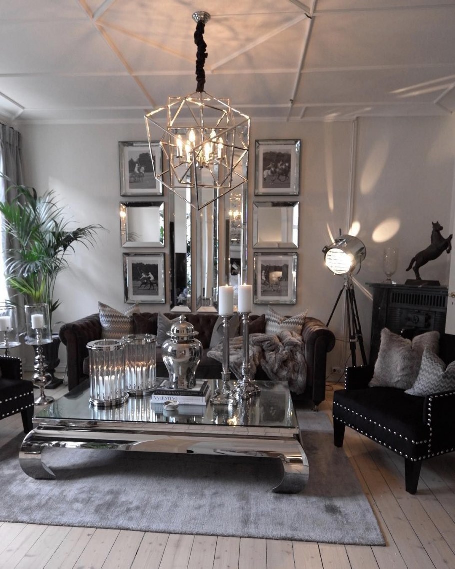 Интерьер в серебряных тонах