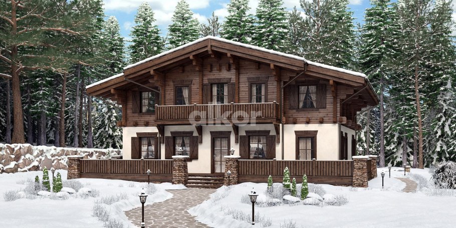 Шале хайтек стиль экстерьер