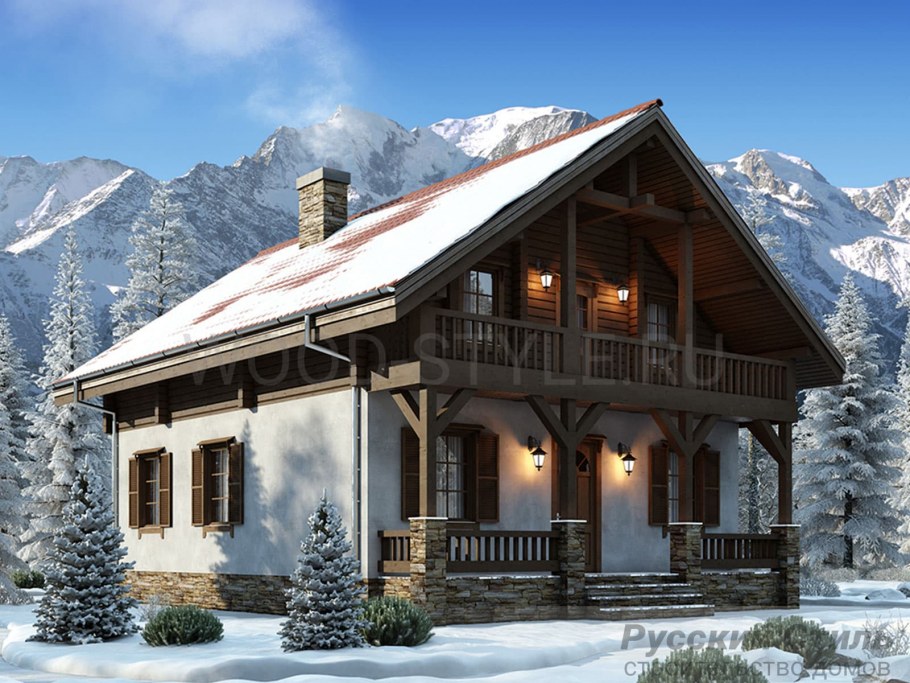 Шале из клееного бруса "Алпин"