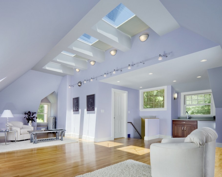 Необычный потолок в ванной