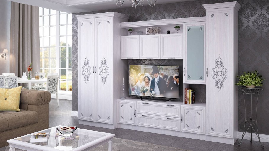 Мебель Шатура гостиная Ровена светлая
