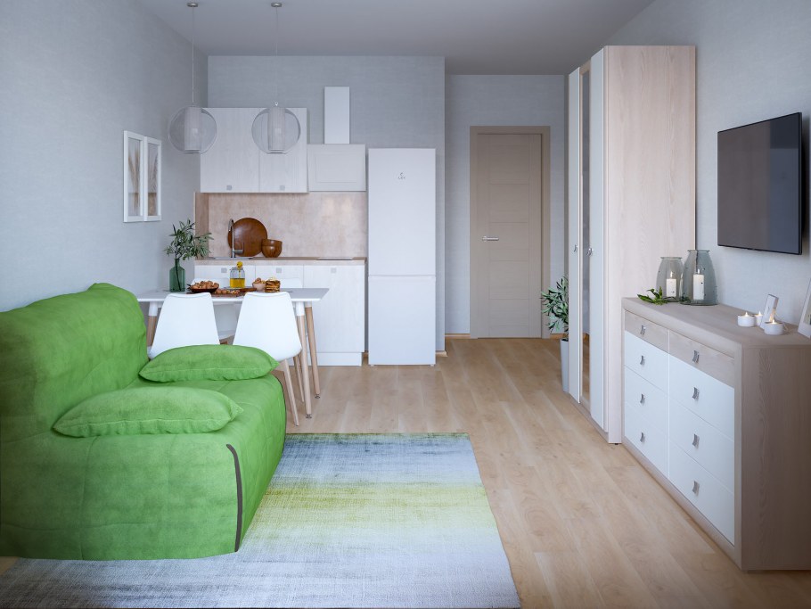 Двухкомнатная квартира в центре Парижа