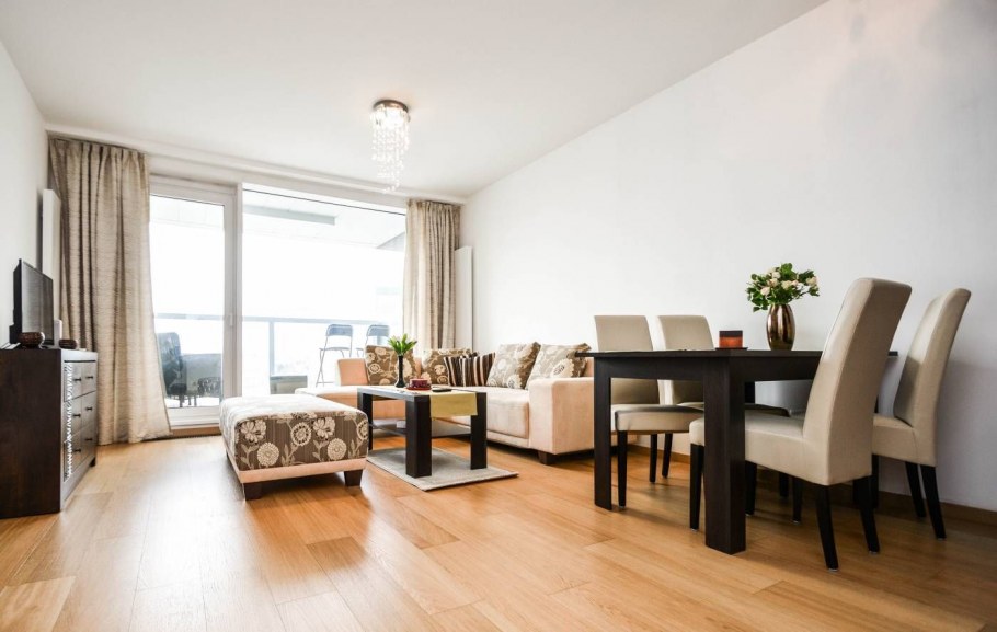 Зонирование кухни в студии 28 кв.м