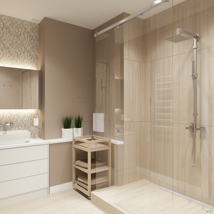 Бежевая ванная