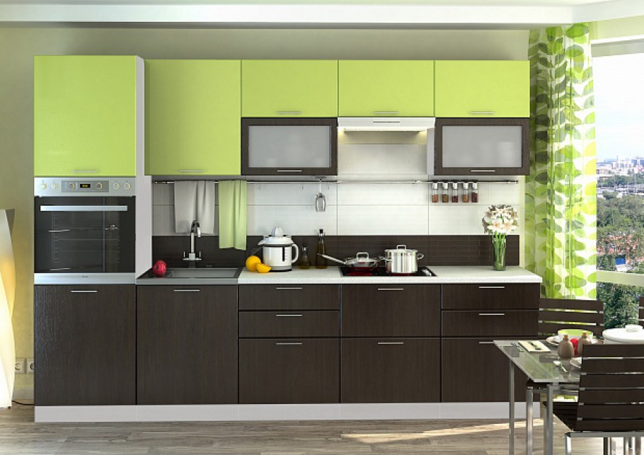 Серо-зеленый кухонный гарнитур икеа