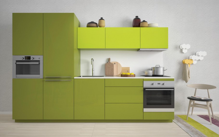 Кухня черный с венге