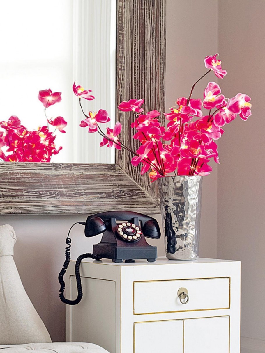 Искусственные цветы в интерьере