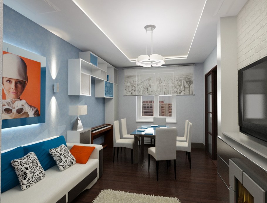 Интерьер двузкомнатнвй квартир