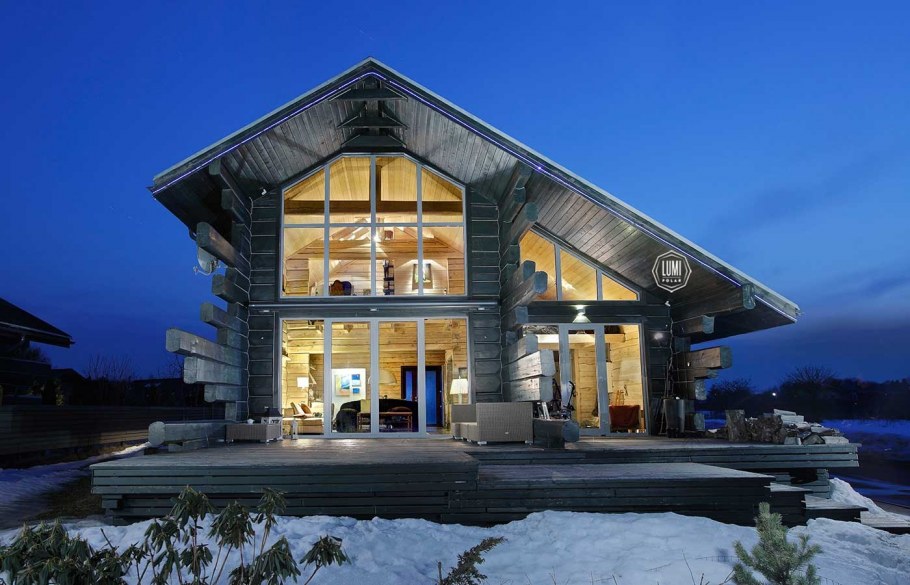 Интерьер комнаты на даче