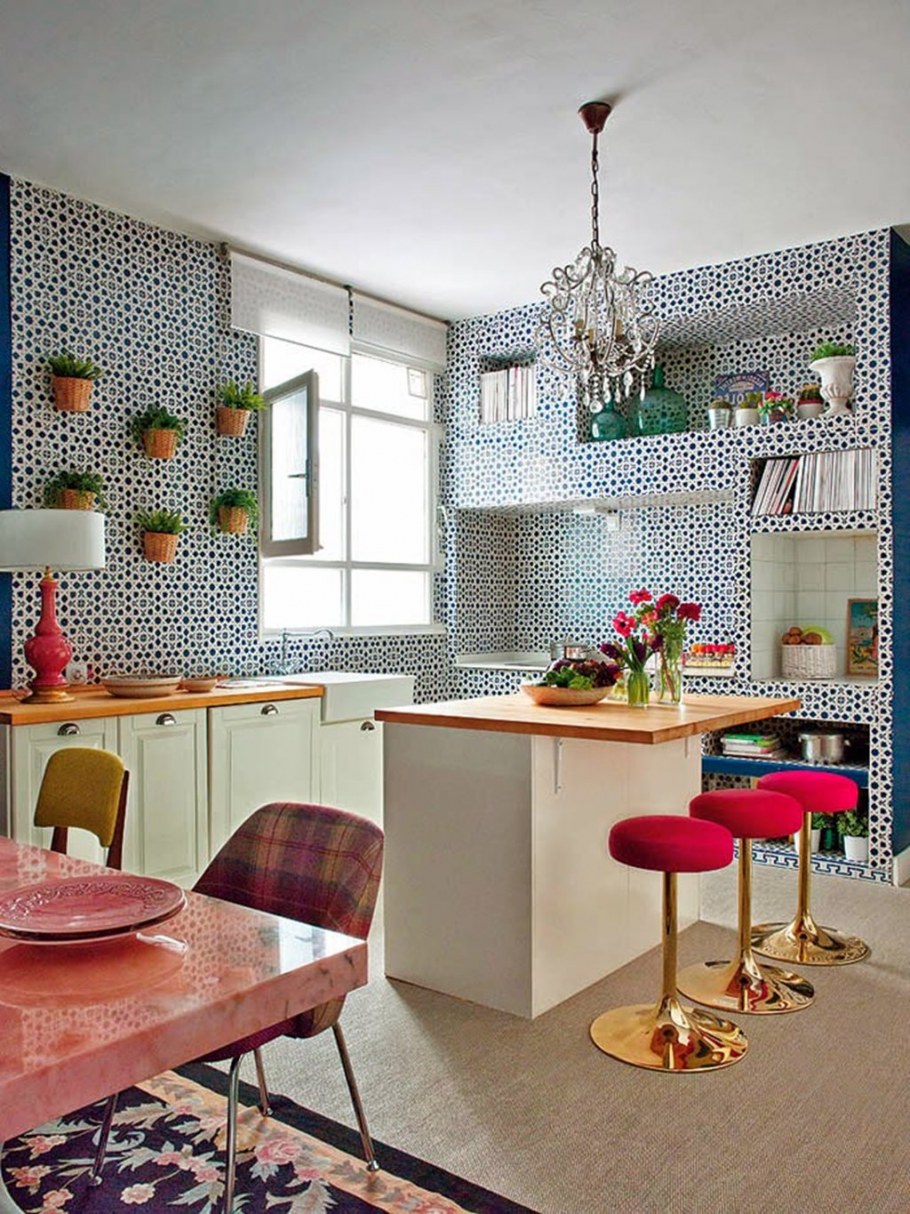 Интерьер кухни в стиле Фьюжн