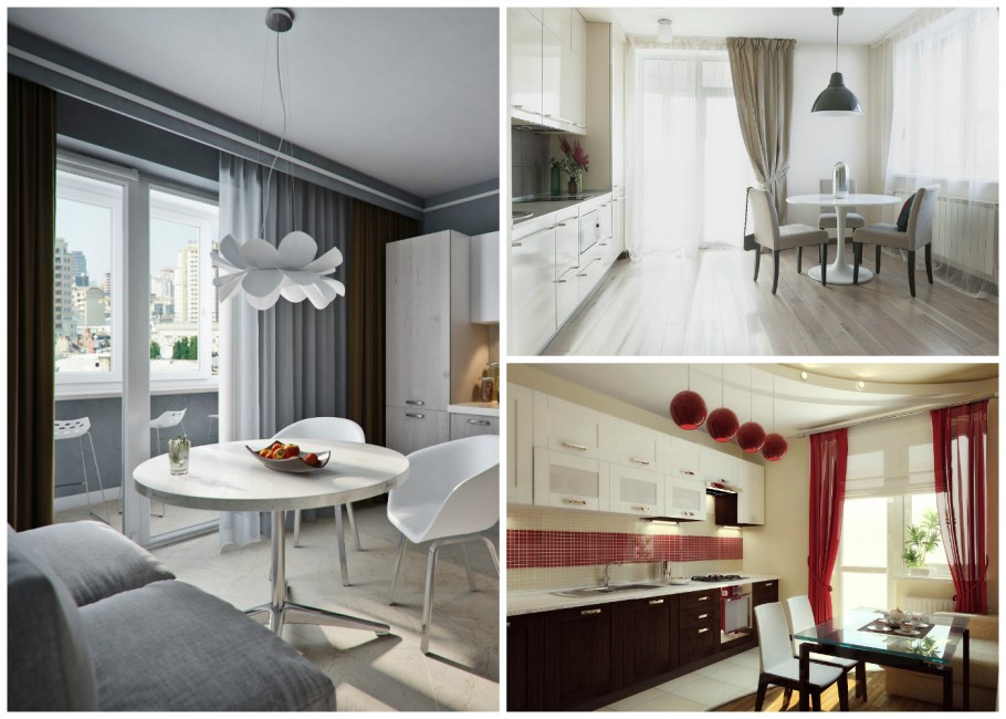 Какой длины должны быть шторы на кухне