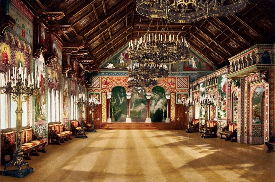 Замок Нойшванштайн Германия внутри