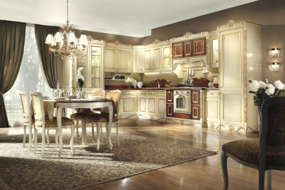 Маленькая кухня в стиле Барокко