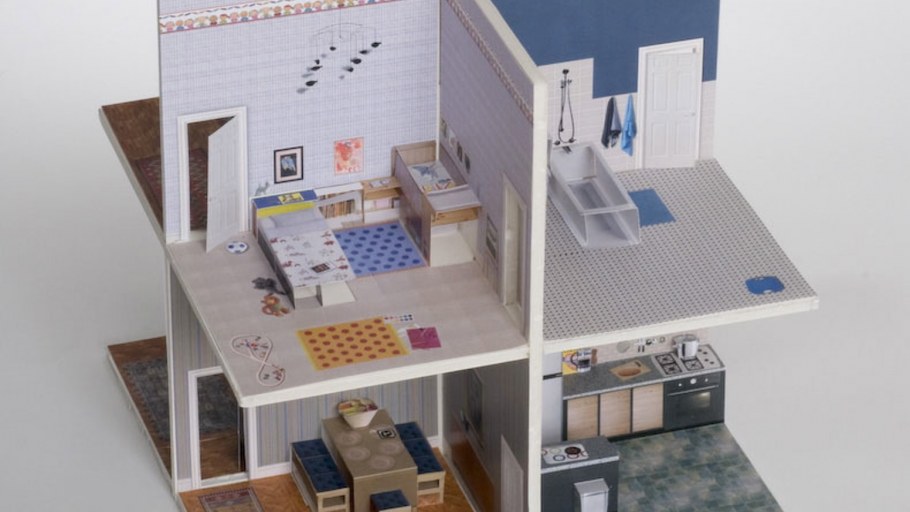 Аппликация комната с мебелью