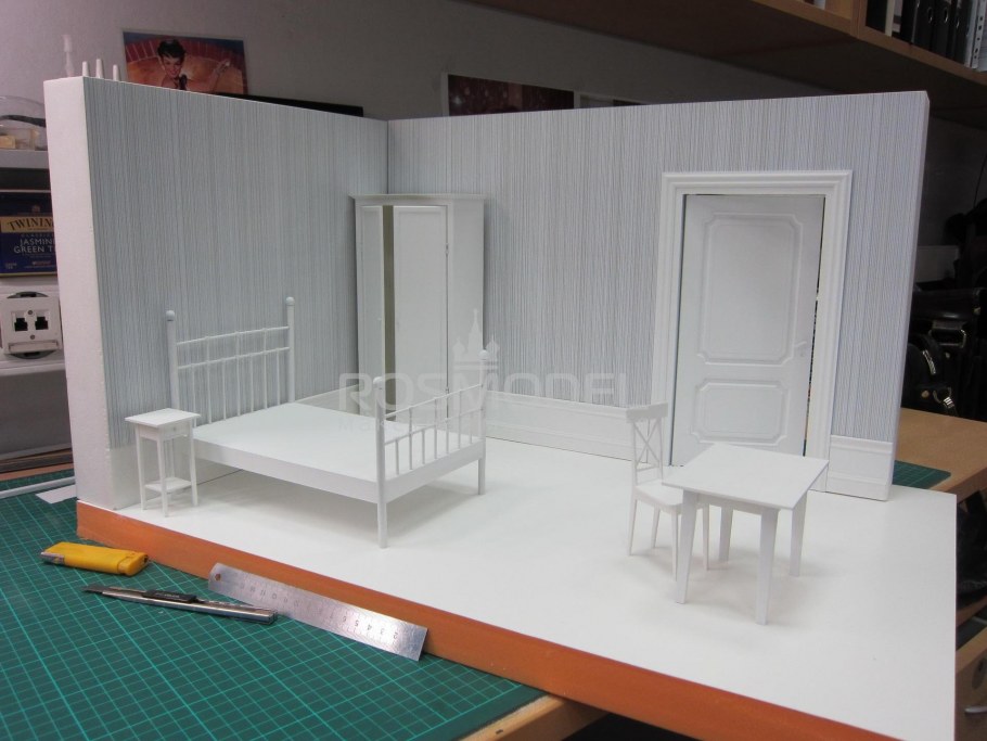 Макет комнаты из картона
