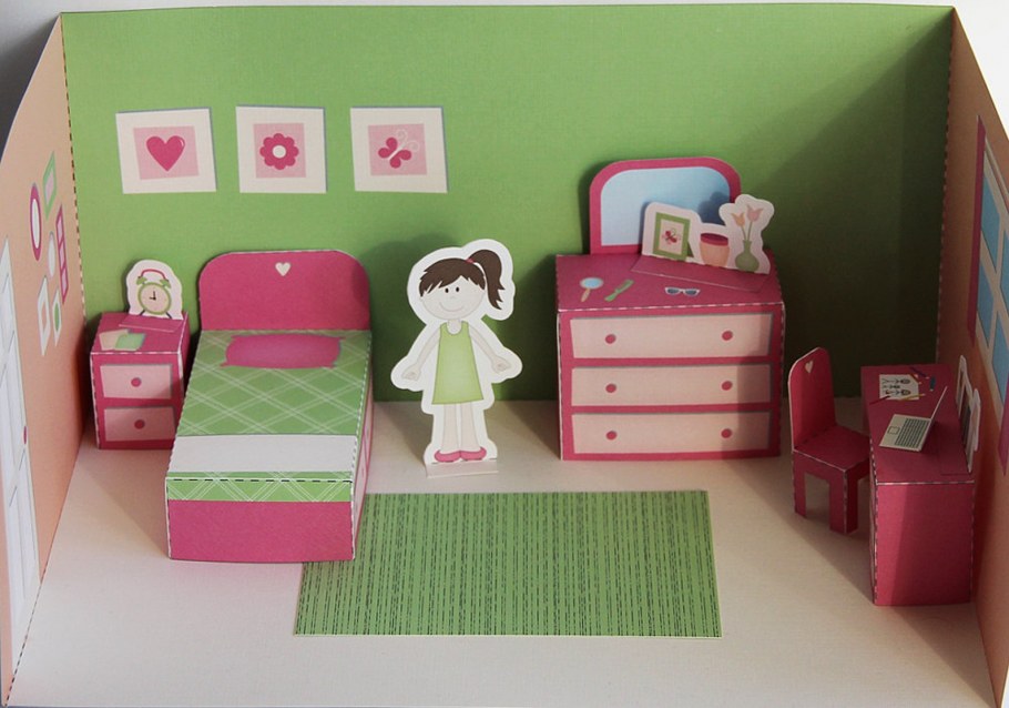 Макет комнаты из коробки 4 класс