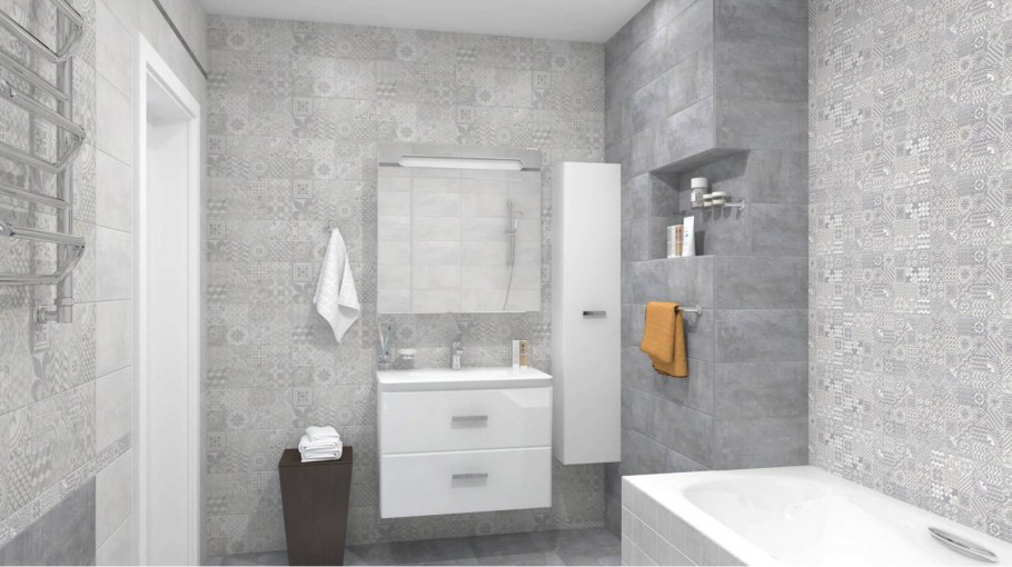 Плитка керамика Классик Бастион серый