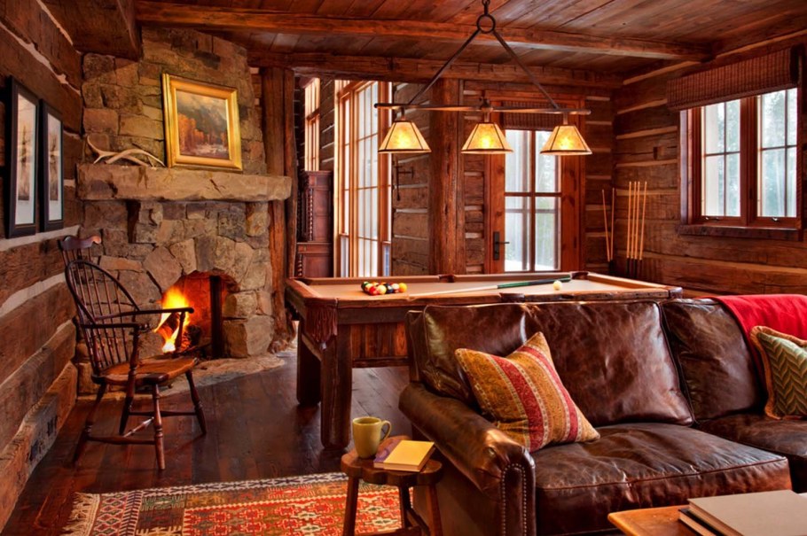 Охотничий дом рустикальный стиль
