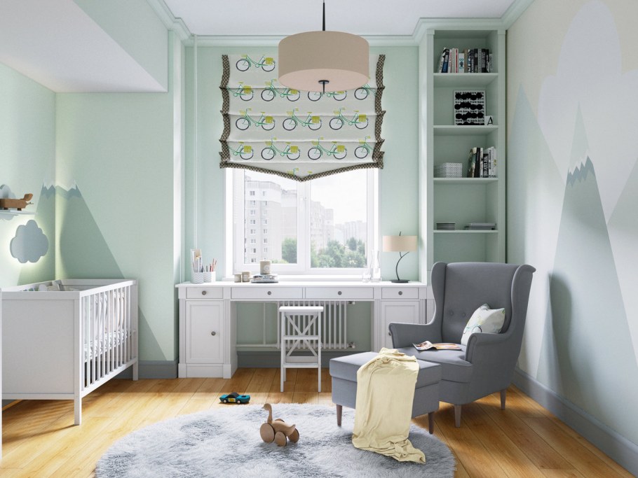 Рулонные шторы в детской