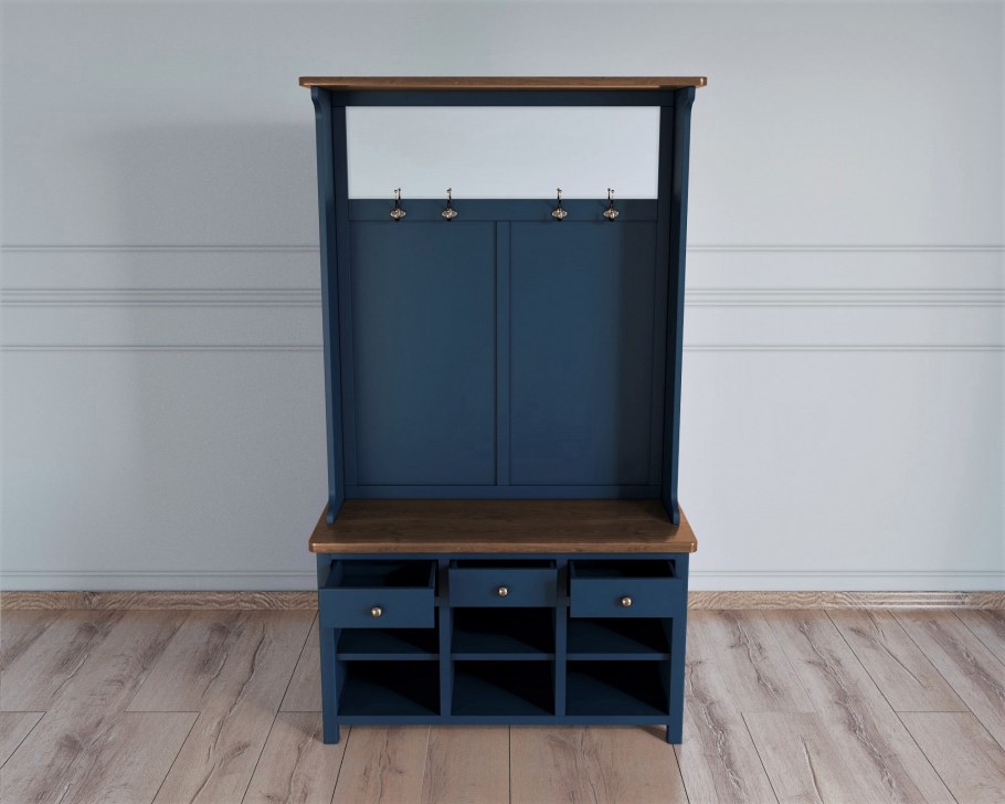 Голубой шкаф в интерьере