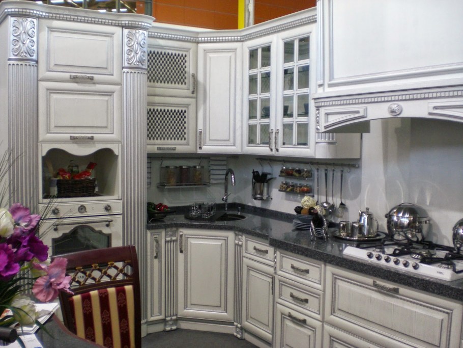 Кухни Зов Глазго патина серебро