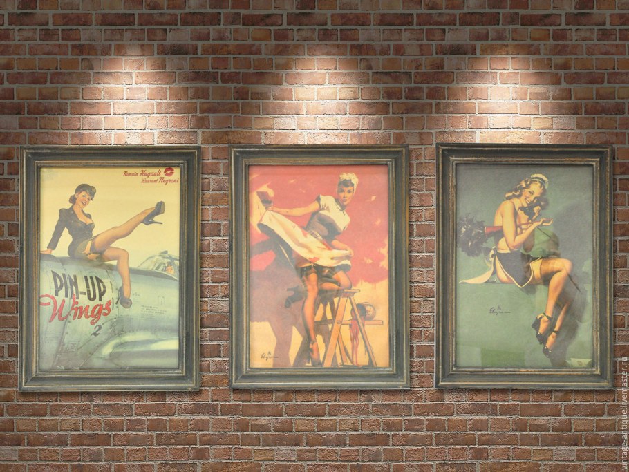 Пин ап в интерьере