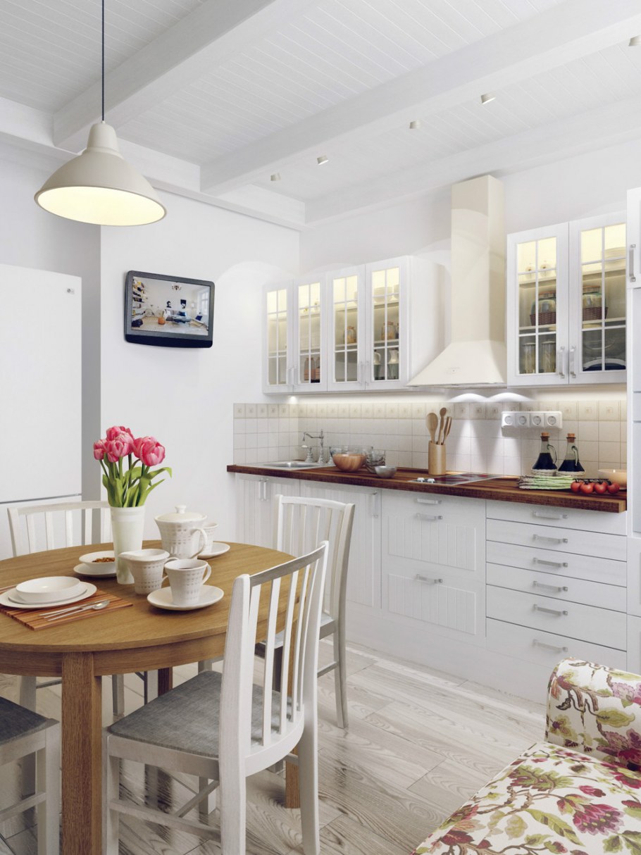 Светлые кухни в интерьере