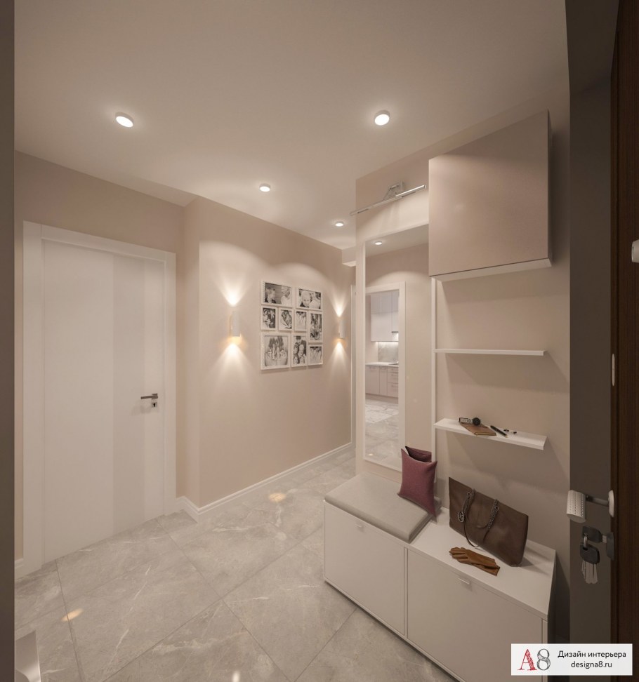 Интерьер 2 комнатной квартиры 50