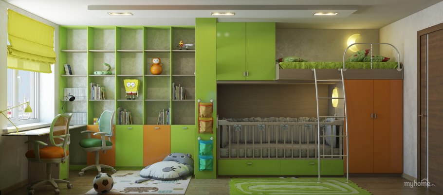 Комната для двух детей 10 и 12 лет