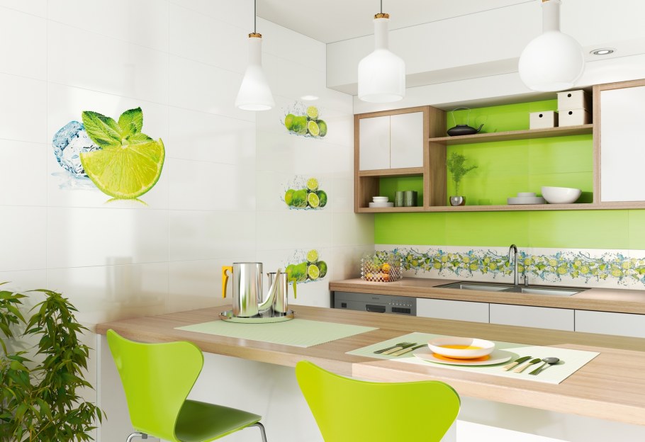 Кухни салатовые