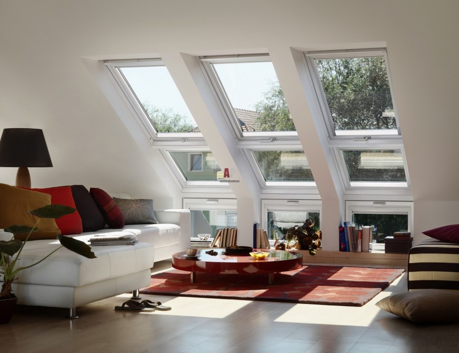 Мансардные окна Velux в интерьере
