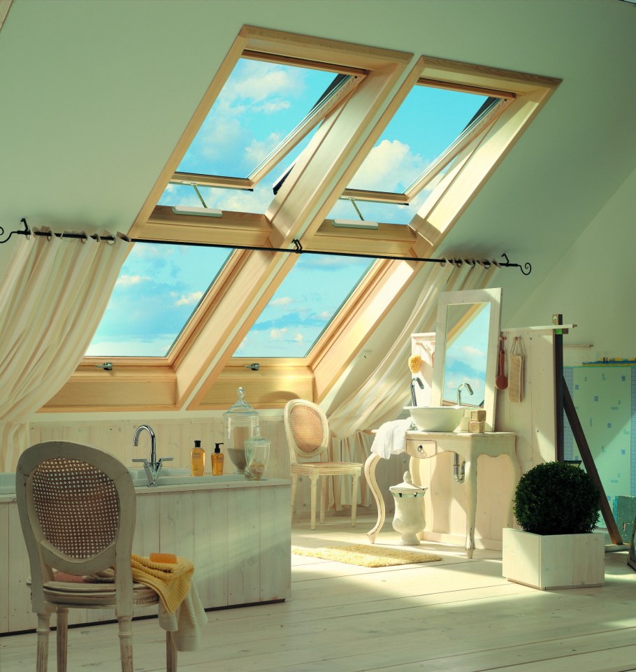 Окно в крыше мансарды