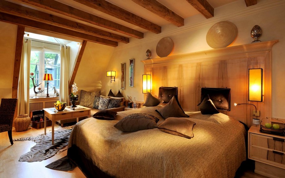 Спальня в стиле сафари Африка