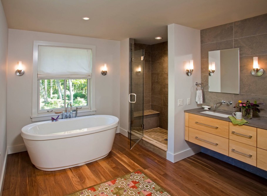 Современные Ванные с душем